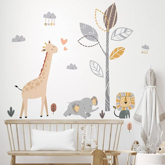 Stylish Wall Decal Set - 86x66cm Decorative Sticker with 90x30cm Bag for Home Decor