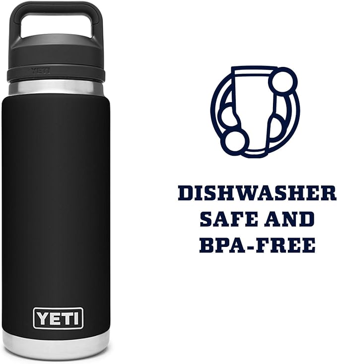 YETI Rambler 26 oz Bottle, Vacuum Insulated, Stainless Steel with Chug Cap