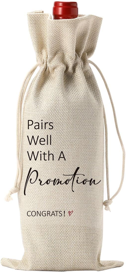 YUANHAO Pairs Well with a Promotion Wine Bag New Job Gifts Promotion Gifts Promotion Wine Bag Gifts for Women Men Supervisor Manager