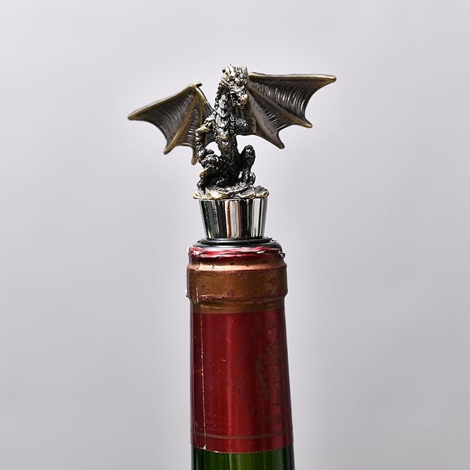 Wine Stopper,Dragon Wine Stoppers for Wine Bottles，Cute Wine Accessories/Kitchen Gadgets D1