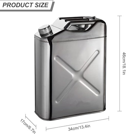 Camping Water Container 5 Gallon Portable Water Tank, 304 Stainless Steel, Sturdy and Durable, Ideal for Home and Outdoor Sports Water Storage,Water Jug for Camping