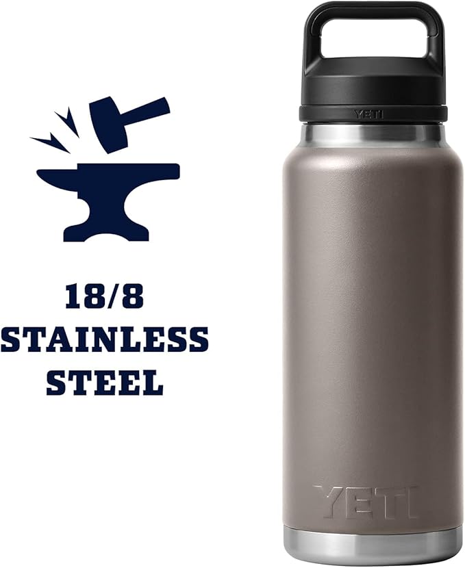 YETI Rambler 36 oz Bottle Retired Color, Vacuum Insulated, Stainless Steel with Chug Cap, Sharptail Taupe