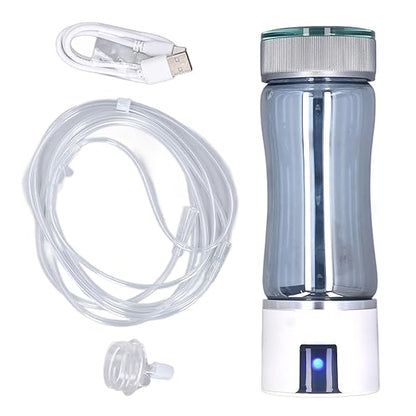 300ml Level Up Hydrogen Water Bottle, 3000PPB Hydrogen Water Ionizer, High Efficiency Portable Hydrogen Water Bottle for Home Office 5V