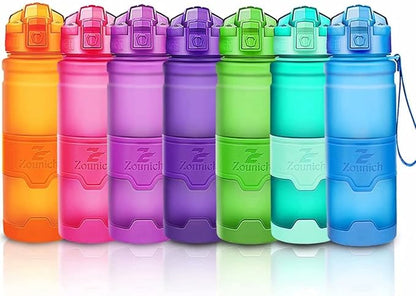 ZOUNICH Premium Sports Water Bottle 32 oz/1 Liter, 24 oz, 16 oz, 14 oz, BPA Free Tritan for Bike, Running, Gym, Fitness, Cycling