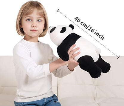 16inch Cute Giant Panda Bear Plush Soft Body Pillow, Panda Stuffed Animals Toys plushies, Gift for Kids,Girls and Boy, Birthday