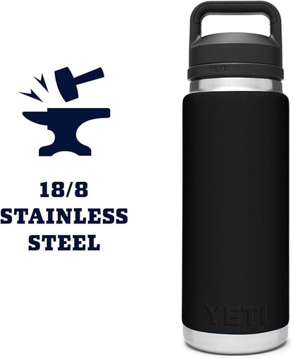 YETI Rambler 26 oz Bottle, Vacuum Insulated, Stainless Steel with Chug Cap