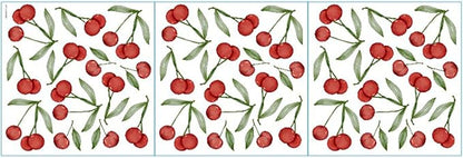 Bamsod Fruit Wall Decals Removable Boho Wall Stickers Peel Stick Cherry Wall Decals Fresh Fruit Wall Stickers for Baby Nursery Kids Bedroom Living Room Home Kitchen (Cherry)