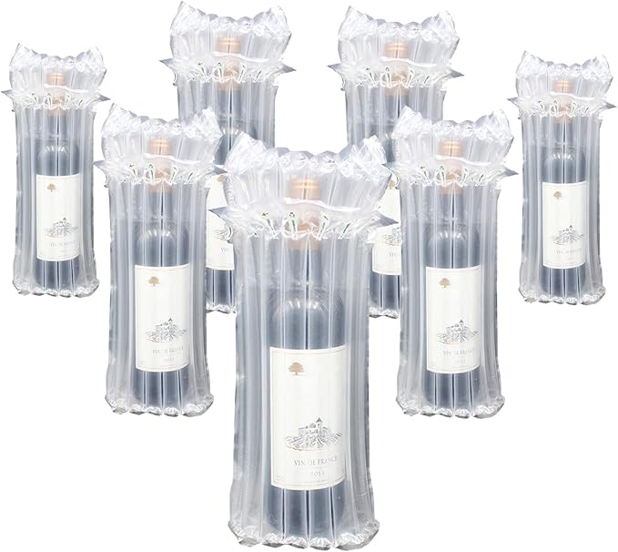 10 Packs Wine Travel Inflatable Bag Airplane - Wine Bottle Travel Protector Bags,Bubble Travel Camping Wrap Pouches Packing for Wine Bottles