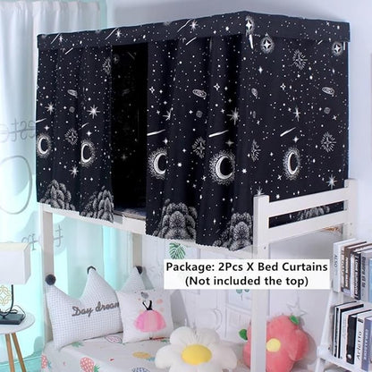 Students Dorm Bunk Bed Curtain Home Privacy Bed Shading Curtain Net Bed Cloth Dustproof Blackout Bed Canopy Bedding Curtain Students Dormitory Tent Lightproof Cloth Bedding Canopy Spread Curtain