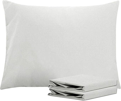 Euro Shams Pillow Covers 26" x 26" 2 Pack No Insert 600 Thread Count 100% Egyptian Cotton Square Throw Pillowcovers Smooth Feel Pillow Sham for Bedroom, Hotel, Home Decor Cushion Cover Silver