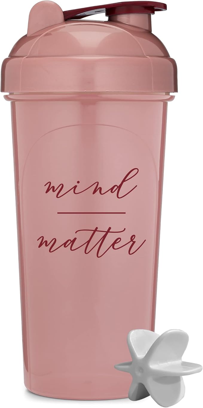 [2 Pack] 28oz Shaker Bottle with Motivational Quotes (Rose &Lavender) | Protein Shaker Bottle with Mixer Agitators | Blender Shaker Bottle for Protein Mixes Pack is BPA Free and Dishwasher Safe