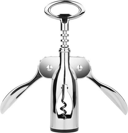 Wine Opener, Zinc Alloy Wine Bottle Opener, Wing Corkscrew Heavy Duty, Multifunctional Bottle Opener for Home Kitchen, Restaurant, Bar, Waiters-4