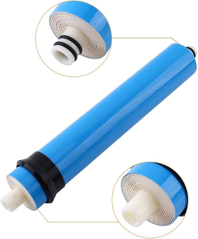 Water Filter Membrane, Reverse Osmosis Element Water Filter Membrane Element ULP1812-75GPD for Home Water, Hospital, Laboratory Pure Water Device