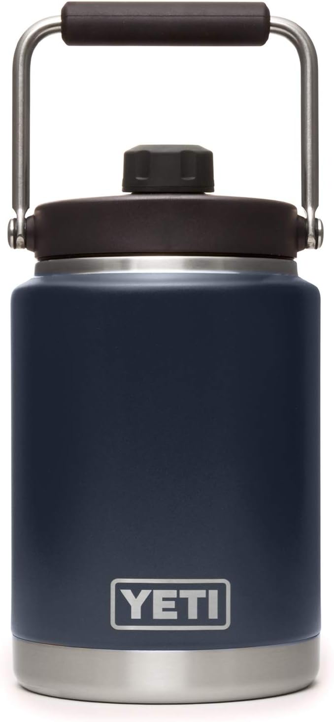 YETI Rambler Half Gallon Jug, Vacuum Insulated, Stainless Steel with MagCap, Navy