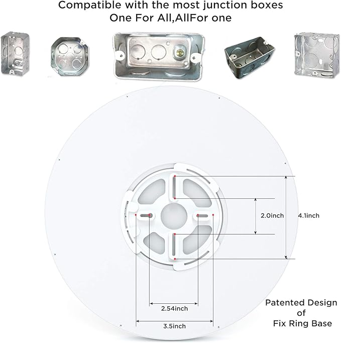 TALOYA Flush Mount Ceiling Light, Round 36W 15.8 inch Daylight Modern Ceiling Light, LED Light Fixtures Ceiling Mount, Close to Ceiling Lights for Bedroom, Kitchen, Laundry Room, Living Room