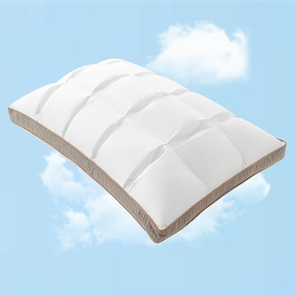 YOUR MOON Soft Pillow King for Sleeping, Super Soft Support Down Alternative Pillow, 100% Cotton Shell Luxury Comfy Fluffy Bed Pillows for Sleep(White)