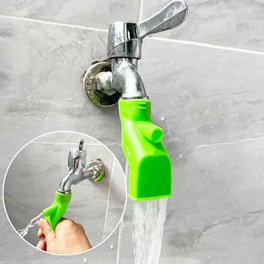 6Pcs Silicone Faucet Extender Food-Grade Water Spout Cover Tooth Brushing Gargle Hand Washing Extender for Home Bathroom Kitchen