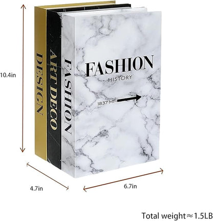 Neutral Home Books Decor Display for Living Room and Office Fashion Decorative Book，Hardcover Fake Decorative Books for Coffee Tables and Shelves(gold)