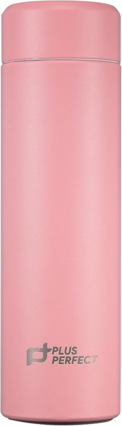 17oz Titanium Vacuum Insulated Water Bottle, Double wall Keep Cold and Hot, Ultralight Vacuum Flask, Leak Proof and Easy to Carry on, Pink