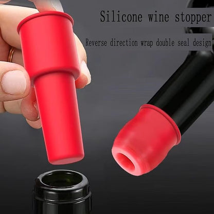 10 PCS Wine Stoppers for Wine Bottles, Reusable Sparkling Wine Bottle Stopper Wine Sealer for Wine bottles, Silicone Wine Stopper Wine Bottle Stopper for Beer Champagne Prosecco Home Use 10PCS