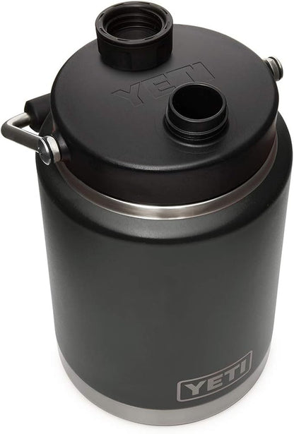 YETI Rambler Half Gallon Jug, Vacuum Insulated, Stainless Steel with MagCap, Black