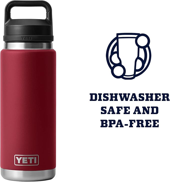 YETI Rambler 26 oz Bottle, Vacuum Insulated, Stainless Steel with Chug Cap