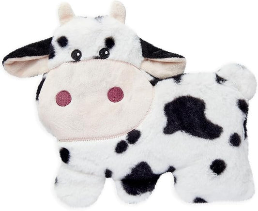 Zodaca Cow Plush Heating Pad, Microwavable Stuffed Animal (Lavender Scented)