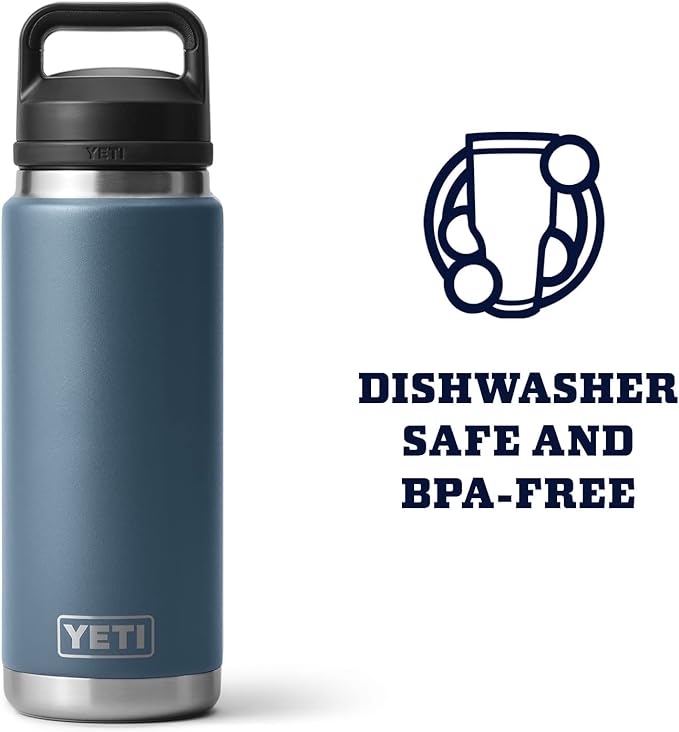 YETI Rambler 26 oz Bottle, Vacuum Insulated, Stainless Steel with Chug Cap