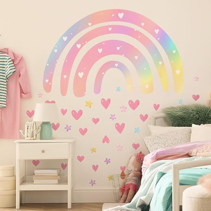 Rainbow Wall Stickers for Home Decoration, Bathroom, Bedroom, Kitchen, Living Room