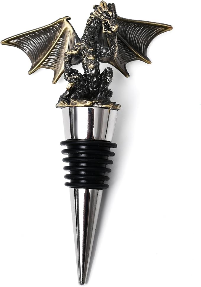 Wine Stopper,Dragon Wine Stoppers for Wine Bottles，Cute Wine Accessories/Kitchen Gadgets D1