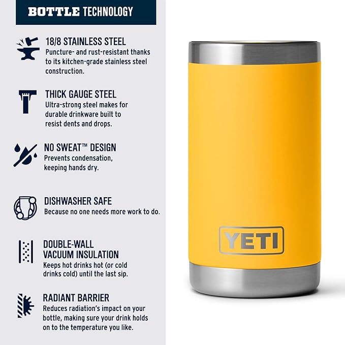 YETI Rambler Jr. 12 oz Kids Bottle, with Straw Cap