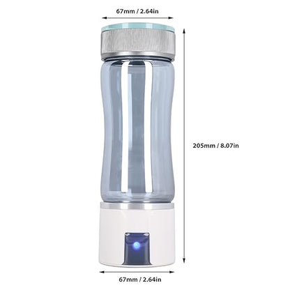 300ml Level Up Hydrogen Water Bottle, 3000PPB Hydrogen Water Ionizer, High Efficiency Portable Hydrogen Water Bottle for Home Office 5V