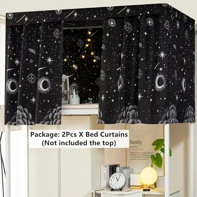 Students Dorm Bunk Bed Curtain Home Privacy Bed Shading Curtain Net Bed Cloth Dustproof Blackout Bed Canopy Bedding Curtain Students Dormitory Tent Lightproof Cloth Bedding Canopy Spread Curtain