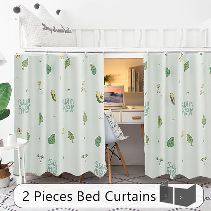 Students Dorm Bunk Bed Curtain Home Privacy Bed Shading Curtain Net Bed Cloth Dustproof Blackout Bed Canopy Bedding Curtain Students Dormitory Tent Lightproof Cloth Bedding Canopy Spread Curtain