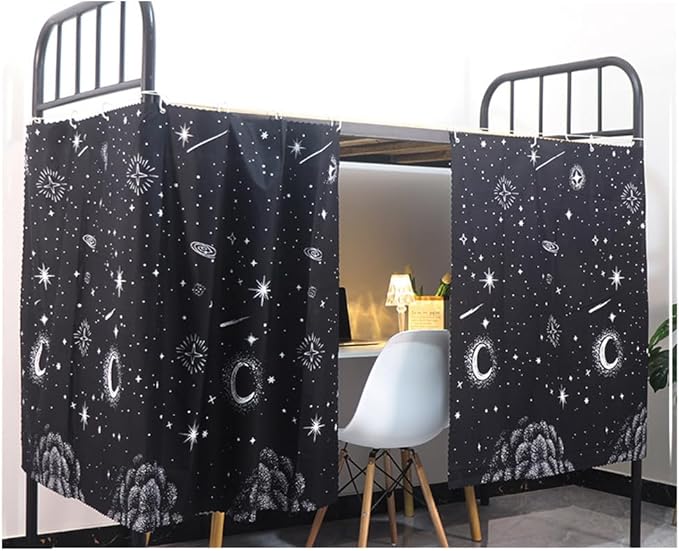 Students Dorm Bunk Bed Curtain Home Privacy Bed Shading Curtain Net Bed Cloth Dustproof Blackout Bed Canopy Bedding Curtain Students Dormitory Tent Lightproof Cloth Bedding Canopy Spread Curtain