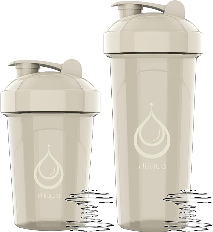 -10 PACK- small Shaker Bottles for Protein Mixes | BPA-Free & Dishwasher Safe | 5 Large 28 oz & 5 20 oz | Blender Shaker Cups for protein shakes