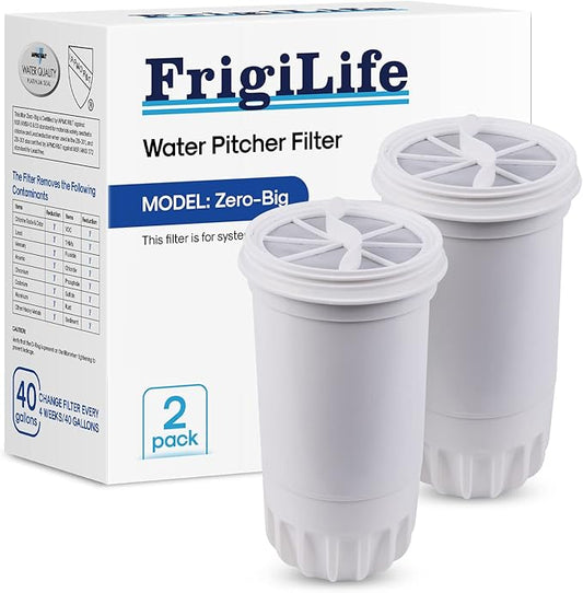 ZR-001 5-Stage Water filter, Replacement For ZR-003, ZR-017,ZP-007RP, ZD-013W, ZS-011RP, ZD-012RP, and All Pitchers and Dispensers [2 PACK]