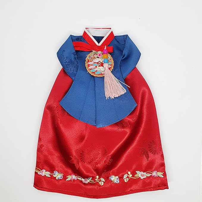 [JYHOME] Korean Traditional Clothes HANBOK Wine Bottle Cover Housewarming Gifts,First New Home House Homeowner Gifts (Silk-Red)