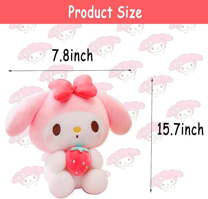 15.7" Cute Anime Plush Doll, Lovely Plush Stuffed Animal, Anime Cute Soft Plush Figure Toy, Pillow Plush Gift Filler Birthday Gift for Kids (SMelo)