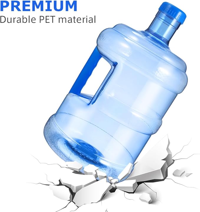 Water Jug 1.3 Gallon Water Jug Plastic Water Bottle, Water Container Portable Water Kettle, Camping Water Tank Water Pitcher for Outdoor Home Water 5L