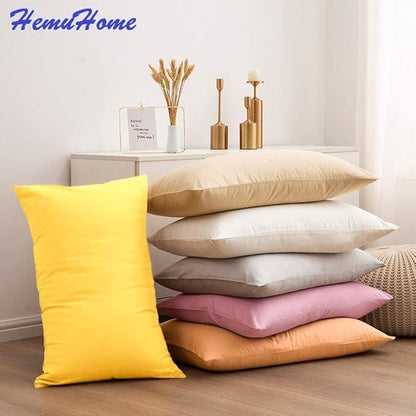 Euro Shams Pillow Covers 26x26 2 Pack No Insert 600 Thread Count 100% Egyptian Cotton Square Throw Pillowcovers Smooth Feel Pillow Sham for Bedroom, Hotel, Home Decor Cushion Cover Navy Blue