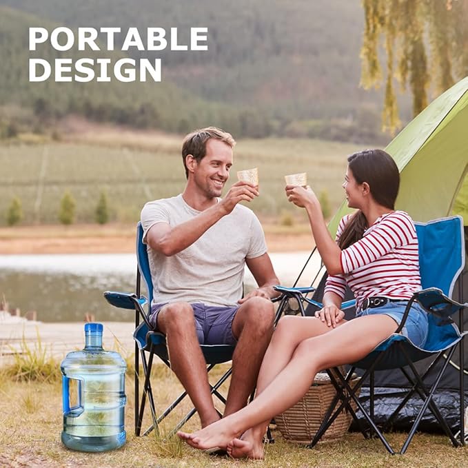 Water Jug 1.3 Gallon Water Jug Plastic Water Bottle, Water Container Portable Water Kettle, Camping Water Tank Water Pitcher for Outdoor Home Water 5L