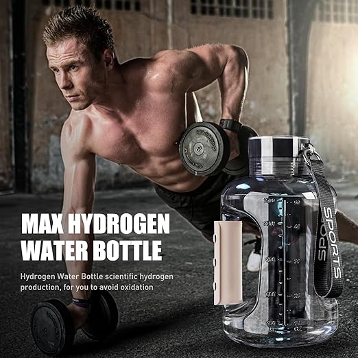 1.5L Large Hydrogen Water Bottle, High-Capacity Hydrogen Water Bottle Generator with SPE/PEM Technology, 6 Minutes Hydrogen Water Machine Rechargeable, Hydrogen Generator Water Bottle Improve Health