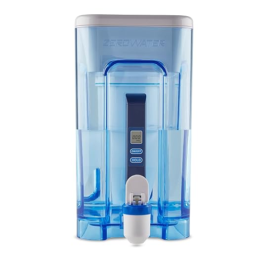 ZeroWater 22 Cup Water Filter Dispenser + 3 Replacement Filters