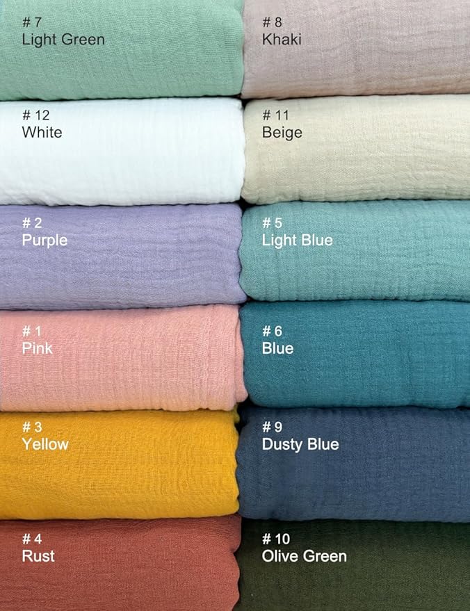 100% Cotton Baby Crib Sheet Neutral, Yellow Muslin Crib Sheets for Standard Crib Mattress, 28" x 52" Crib Sheet for Boy, Girl (46C-03)