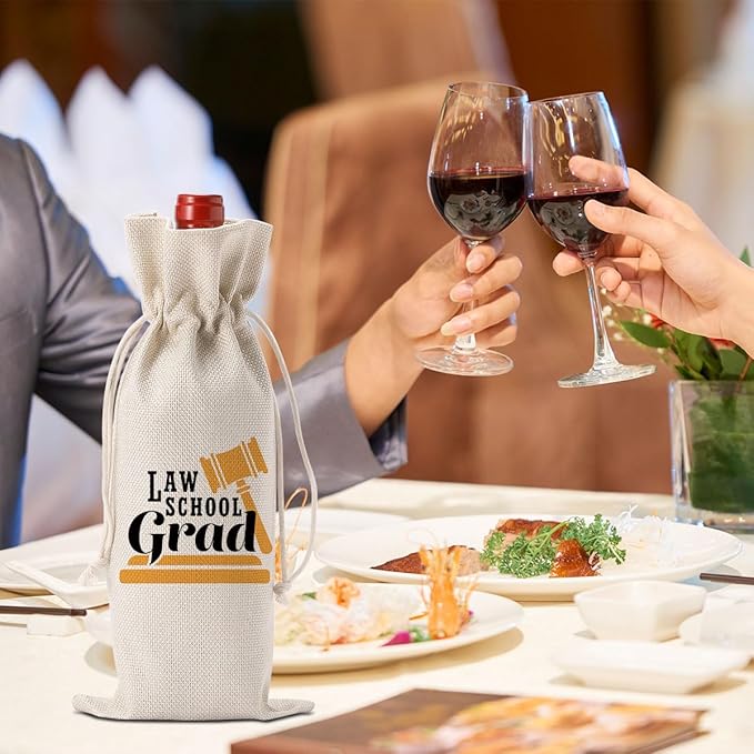 YUANHAO Lawyer Wine Bag Lawyer Gifts for Women Men Lawyer Graduation Gifts Lawyer Appreciation Gifts Thank You Gifts Law College Gifts for Judge Law Grad Wine Bag