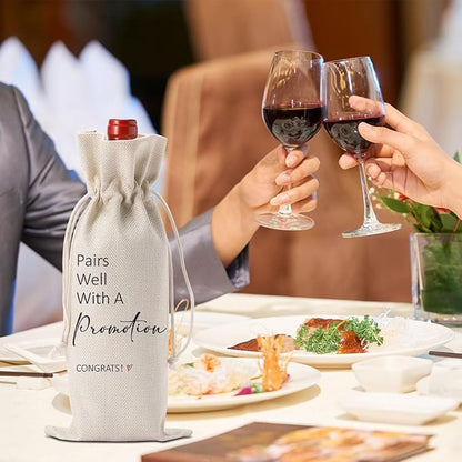 YUANHAO Pairs Well with a Promotion Wine Bag New Job Gifts Promotion Gifts Promotion Wine Bag Gifts for Women Men Supervisor Manager