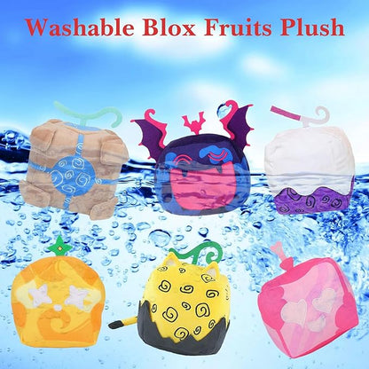 2 Packs B-lox Fruits Plush, B-lox Fruits Plushies B-lox Plush Pillow Stuffed Toy, Soft Fruits Hugging Plush Pillow Toy Gifts, Squishy Pillow Stuffed Figure Gifts for Kids Boys Girls Valentines Day