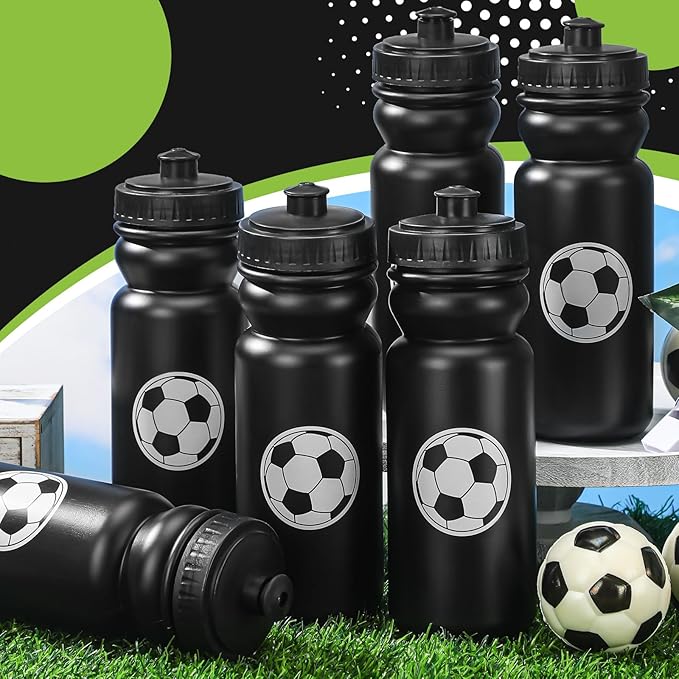 12 Pack Water Bottles Bulk 20 oz Reusable Squeeze Water Bottles Plastic Sports Bottle with Pull Top Cap Gifts Tumbler for Sports Travel Gym Party Supplies Friends Men Girls