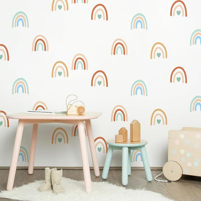 Rainbow Wall Stickers Kids Room Decals Peel and Stick Wall Decals for Living Room Bedroom Nursery Home Decor Playrooms Wall Decals (Color 03)